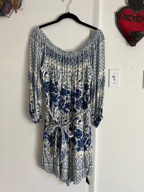 🌸 Anthropologie Clemente Off-The-Shoulder Romper | Size S | EUC
